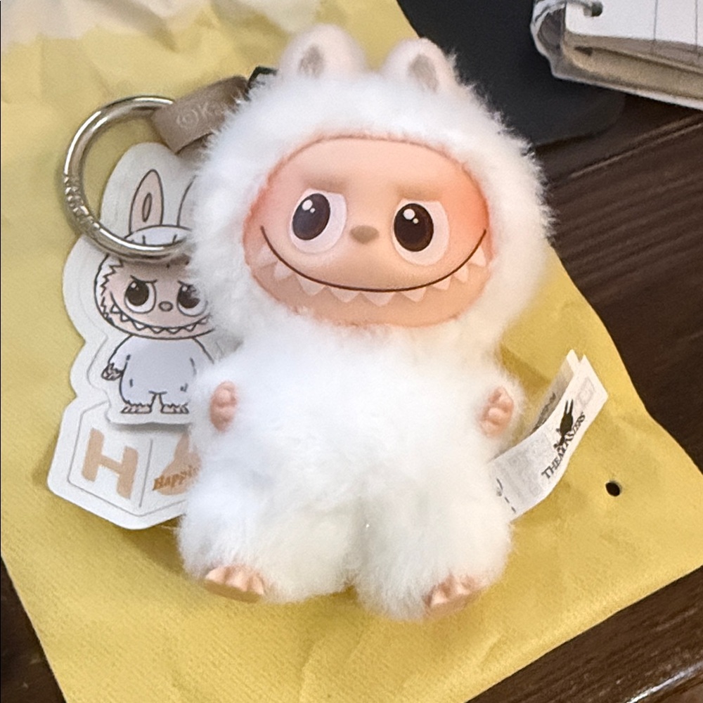 New, Authentic Labubu Pin For Love “H” Vinyl Plush Pendant Blind Box Opened